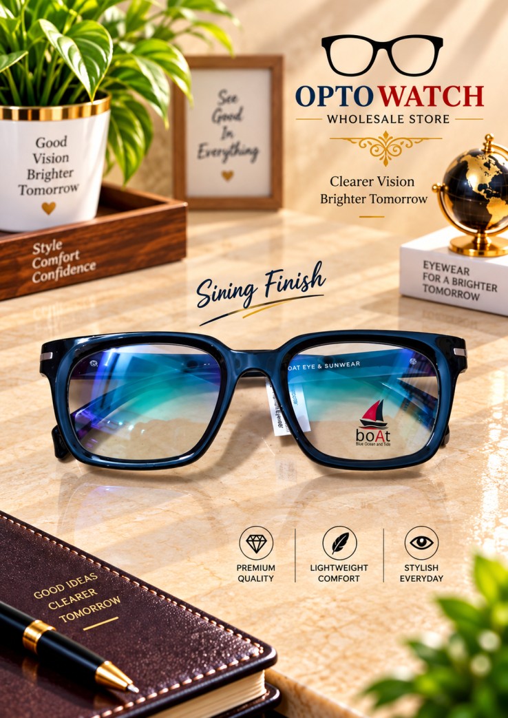 LENSKART STYLE BLACK COLOR SINING MEDIUM SIZE LIGHT WEIGHT